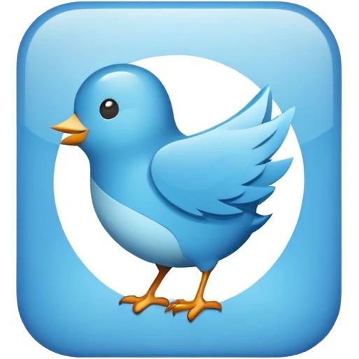 Twitter Logo app icon  emoji