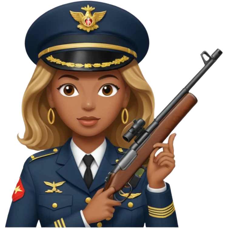Beyonce shooting riffle  emoji