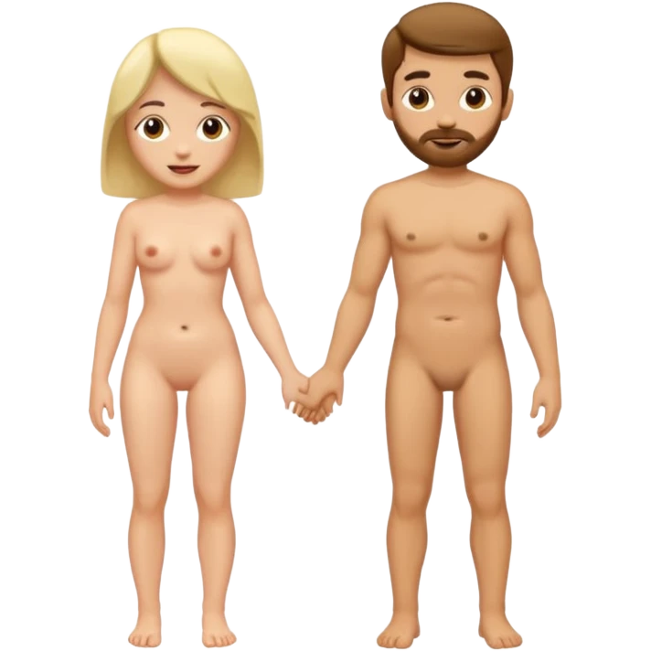naked woman and naked man emoji