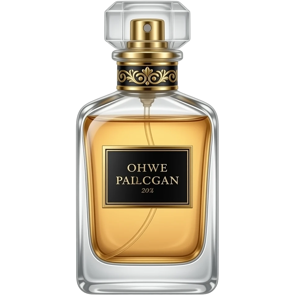 Creame unna botella de perfume muy realista y llamativa estilo Louis Voitton emoji