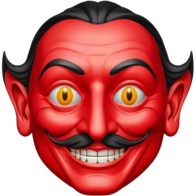 Dali mask from Money Heist emoji