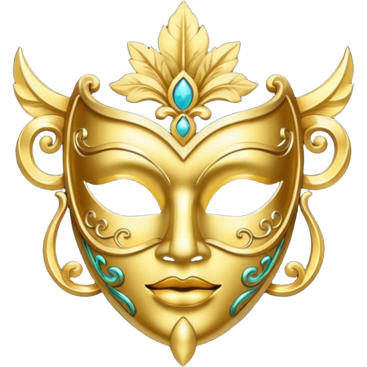gold mask  emoji