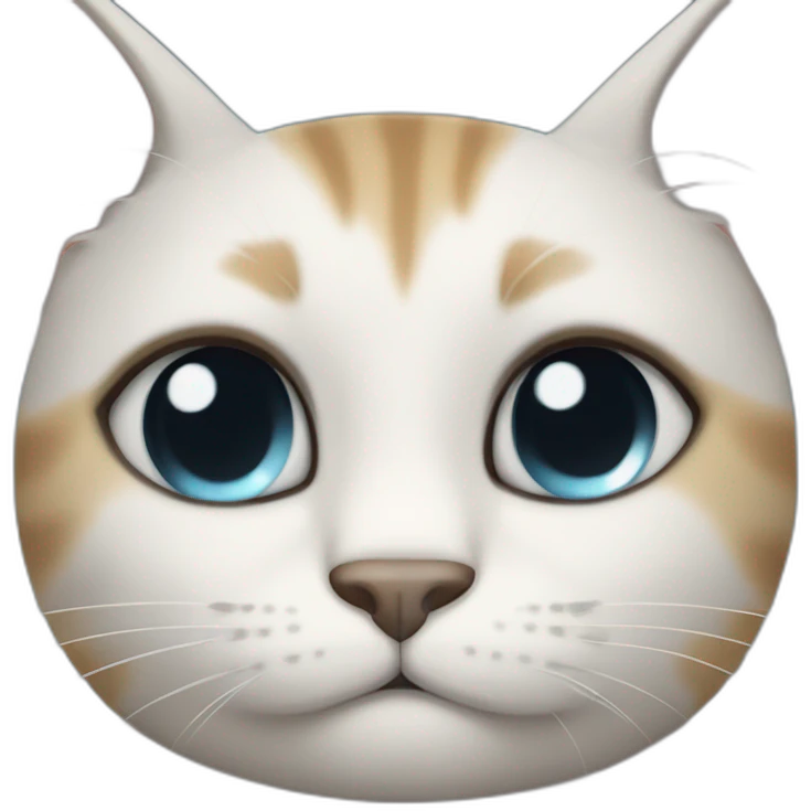 Cat shedding copious tears emoji