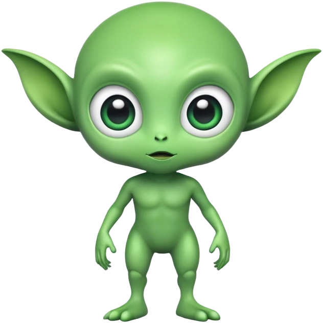 Cute full bodied alien emoji