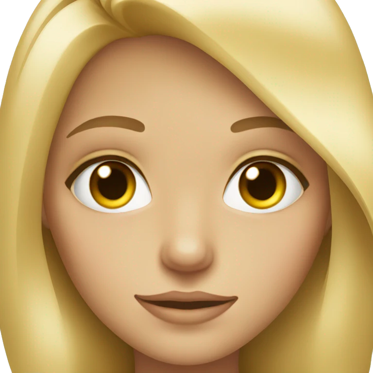 blonde girl with hazel eyes  emoji