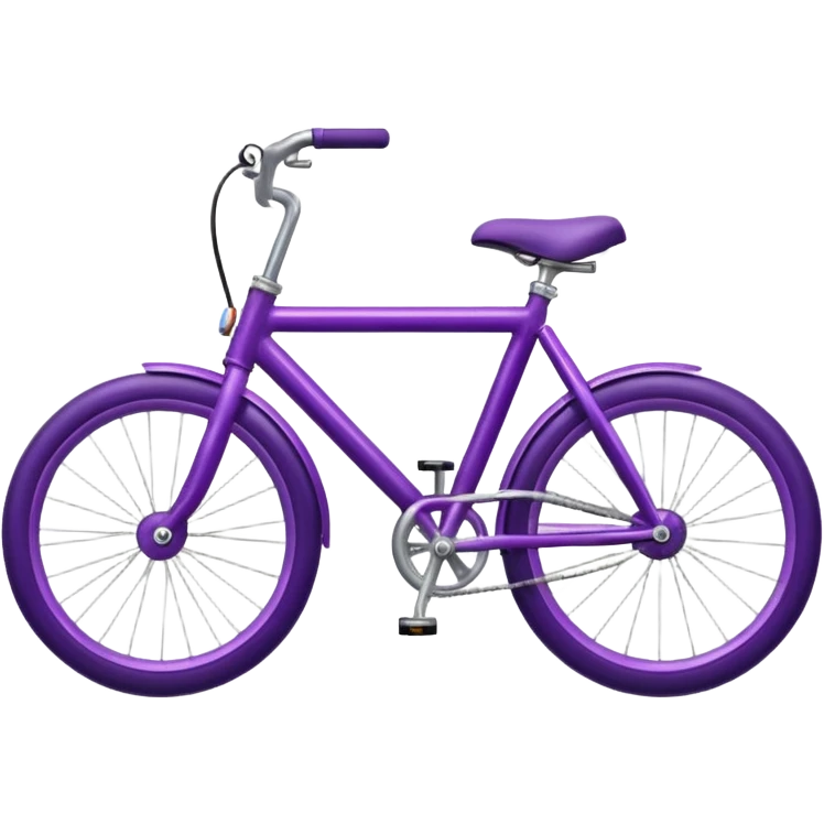 Eggplant bike emoji