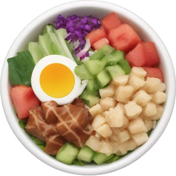 hawaii poke bowl emoji