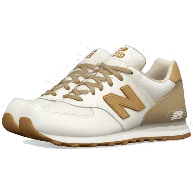 White and beige New Balance shoes emoji
