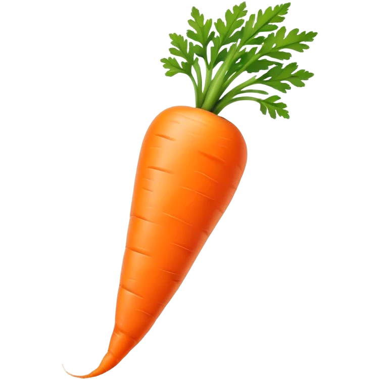 portrait of carrot emoji