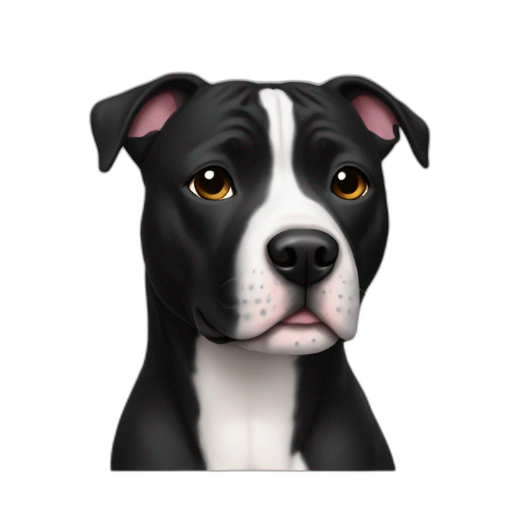 Staffy black emoji