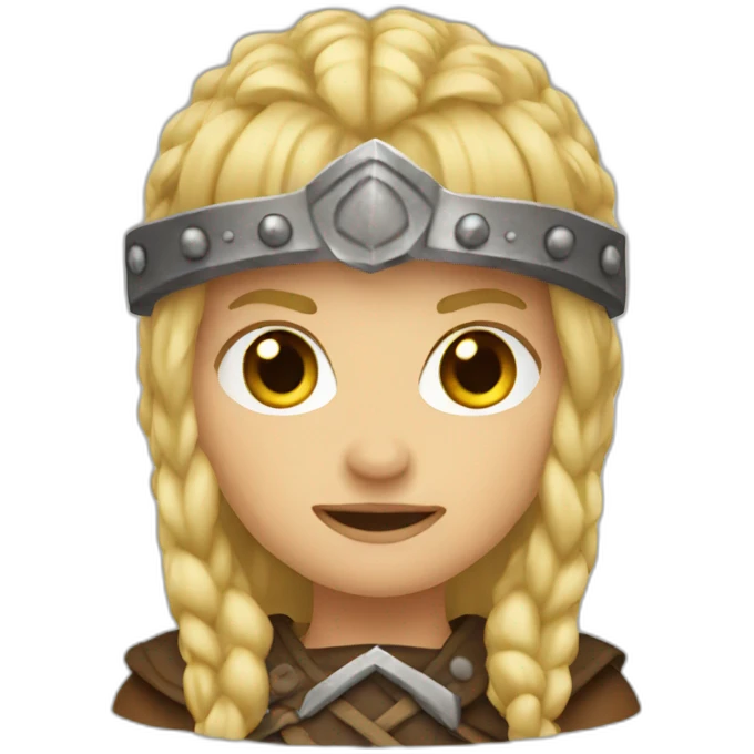 Blonde viking emoji