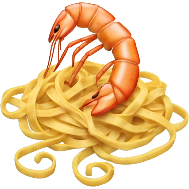 prawn linguine  emoji