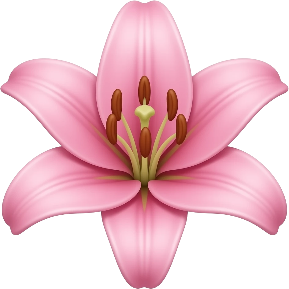 A pink Lillie emoji