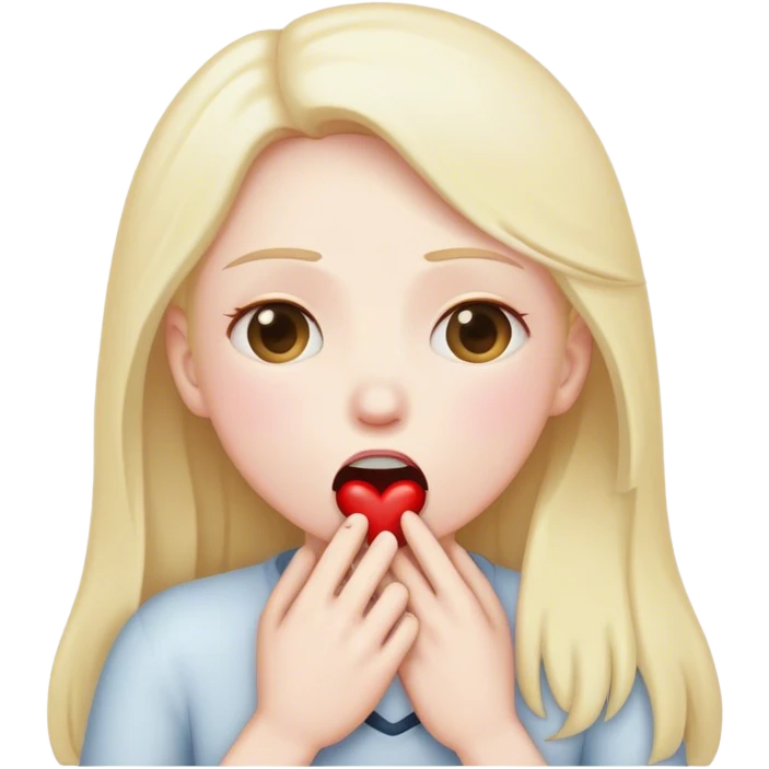 Choking on love  emoji