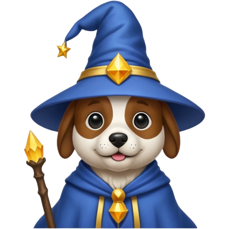 Dog wizard emoji