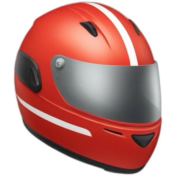 Red Racing Helmet emoji
