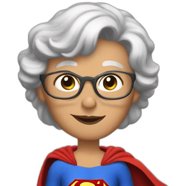 Mamie superman emoji