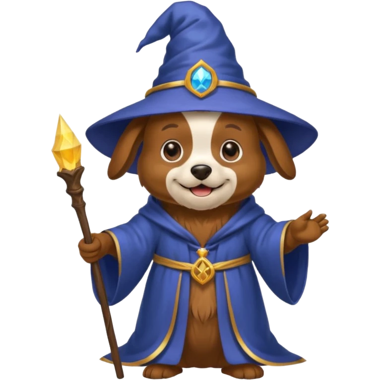 Dog wizard emoji