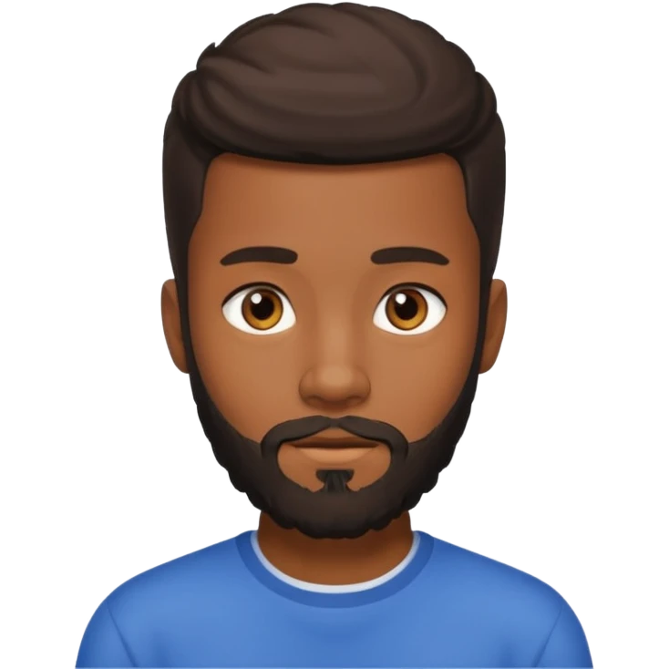bearded black teenage emoji