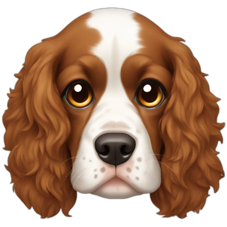 Spaniel dormindo olhos fechados emoji
