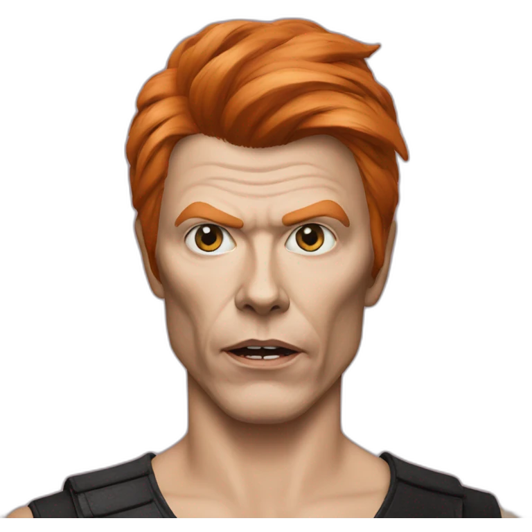 cat with bavid bowie face makeup emoji