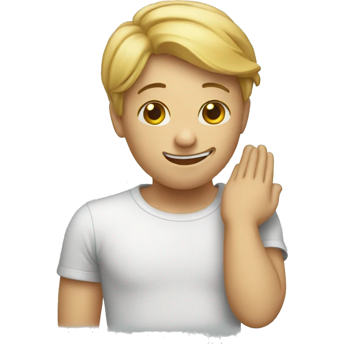 relieved wiping head with hand emoji