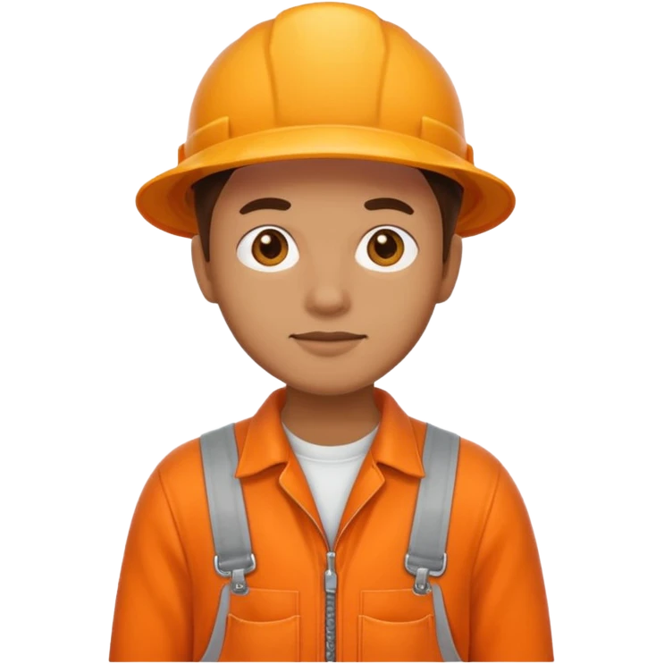 character wearing orange overalls emoji