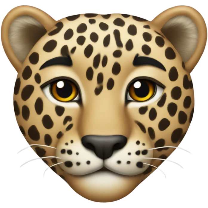 leopard prin heart emoji