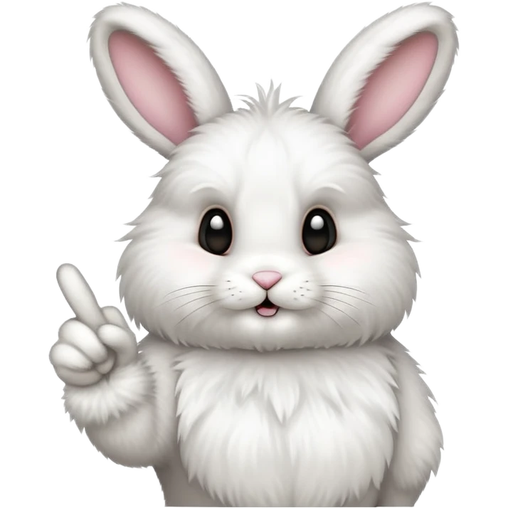 bunny showing the middle finger emoji