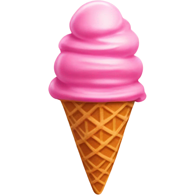 Pink ice cream  emoji
