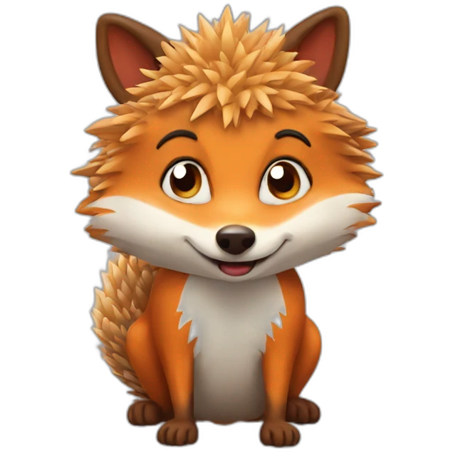 hedgehog fox emoji