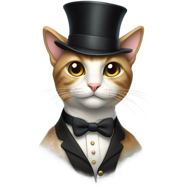 Sophisticated cat emoji