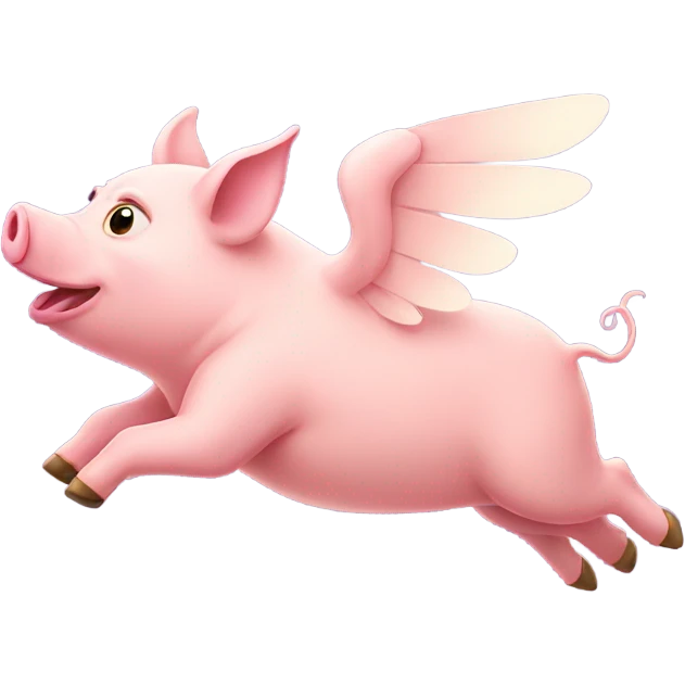Flying pig emoji