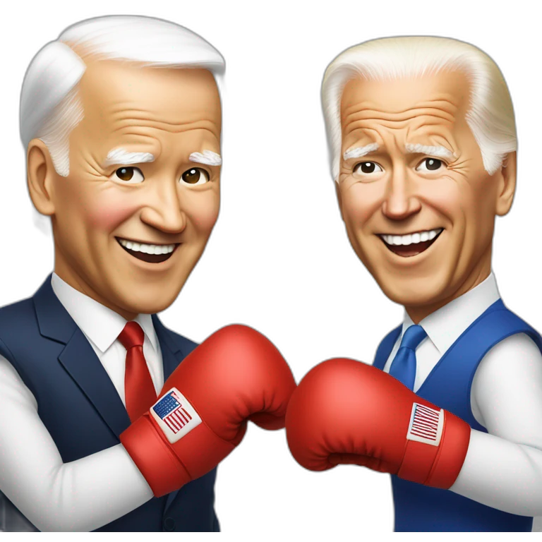 President Xi and Joe Biden boxing emoji