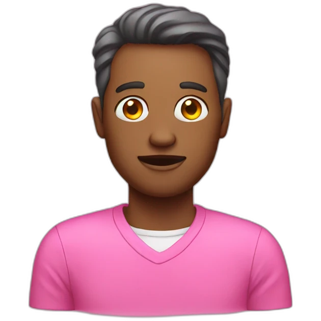 Pink man emoji