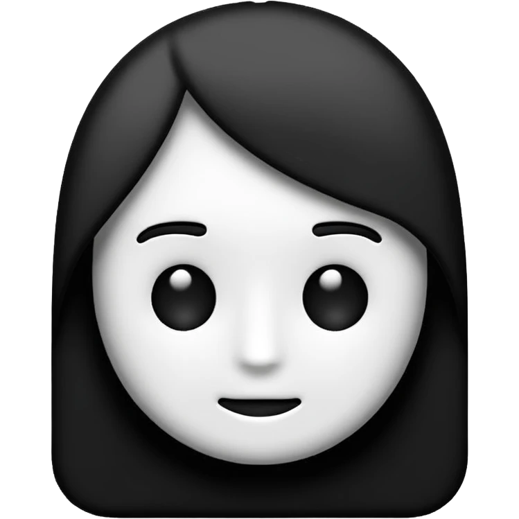 i only want an outline and it has to be straight emoji