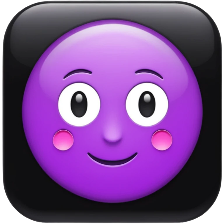 finder button in black and purple emoji
