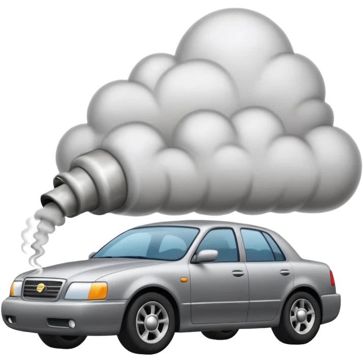 smoke coming out of a car silencer  emoji