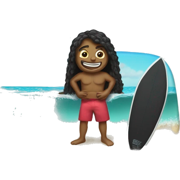 Boogie board surfi emoji