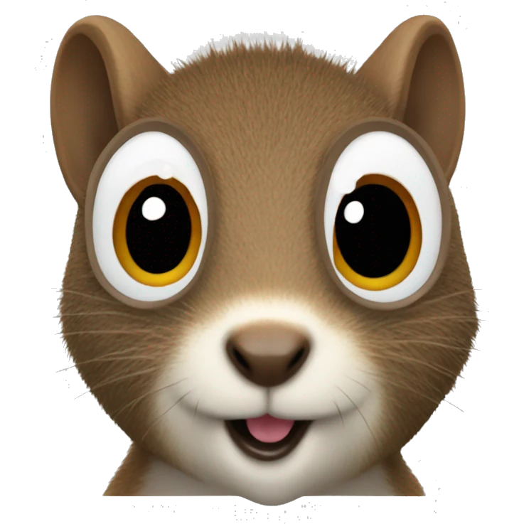 eyelash squirrel emoji