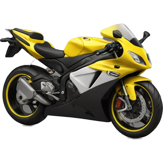 sport motorcycle yellow  emoji