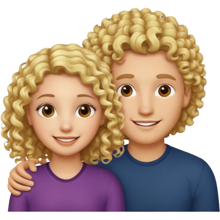 Fille cheveux boucler homme blond cuny emoji