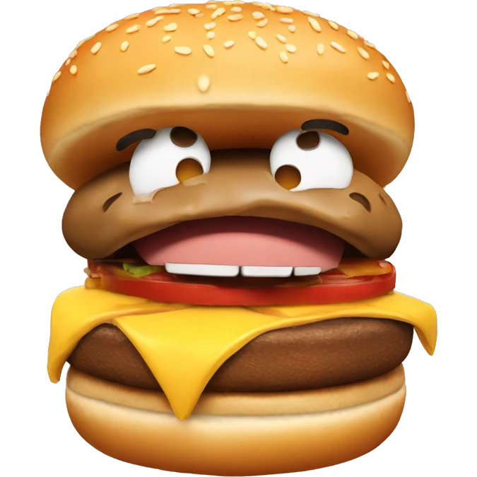 burger eating yo emoji