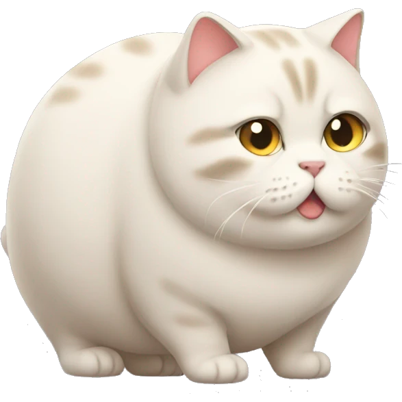 chubby cat  emoji