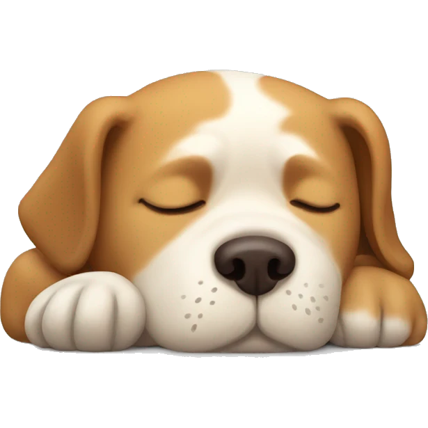 Dog sleeping  emoji