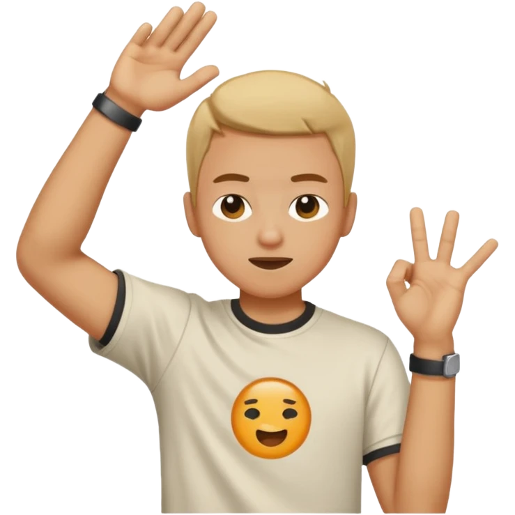 Person dabbing emoji