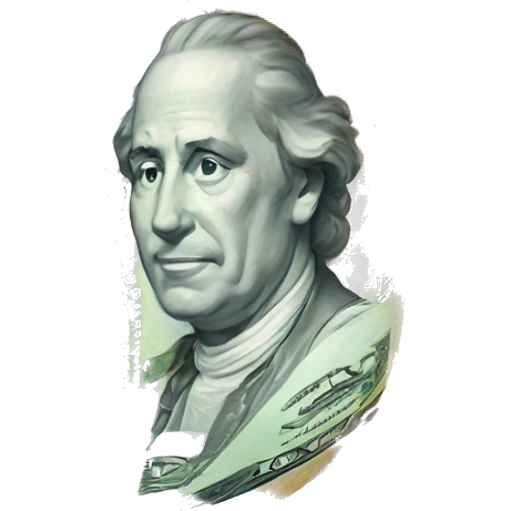 Holographic money emoji