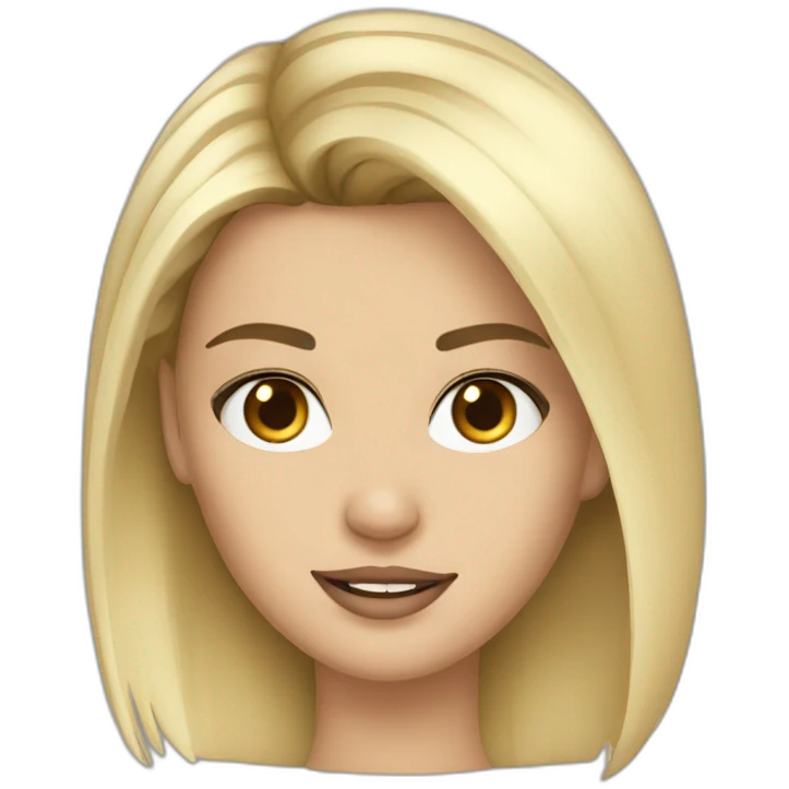 a blond version of kendall jenner emoji