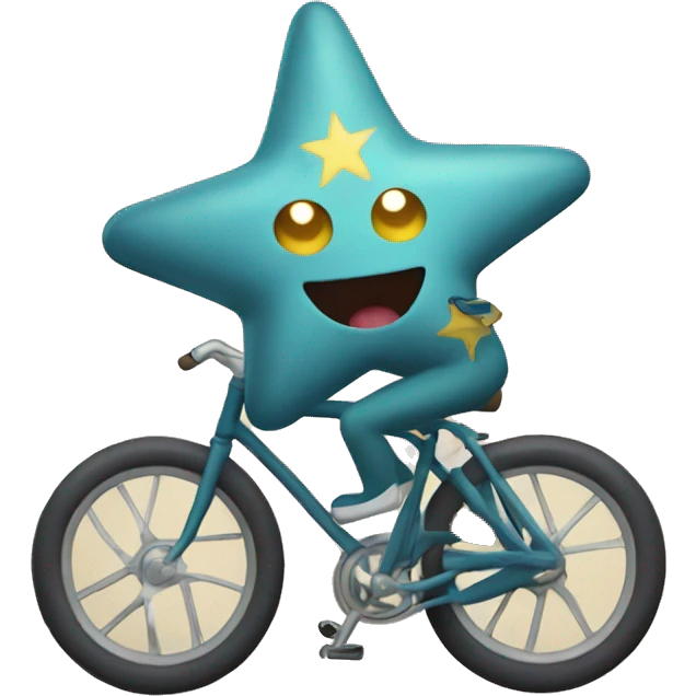 staryu riding bicycle emoji