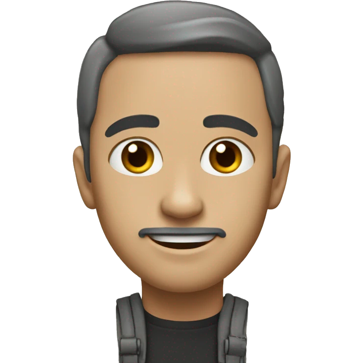 Кот черно белый emoji